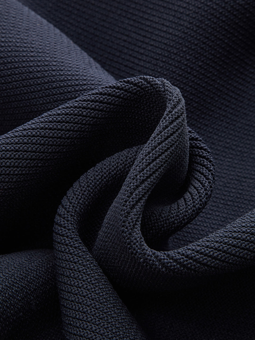 Robe pull en maille côtelée évasée