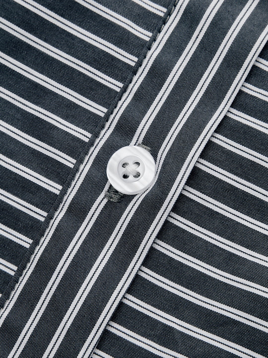 Chemise Courte à Rayures et Taille Cinchée