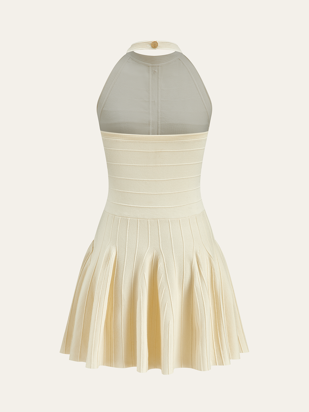 Robe Pull Col Montant Sans Dos