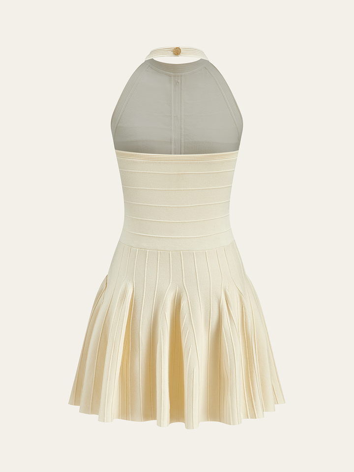 Robe Pull Col Montant Sans Dos